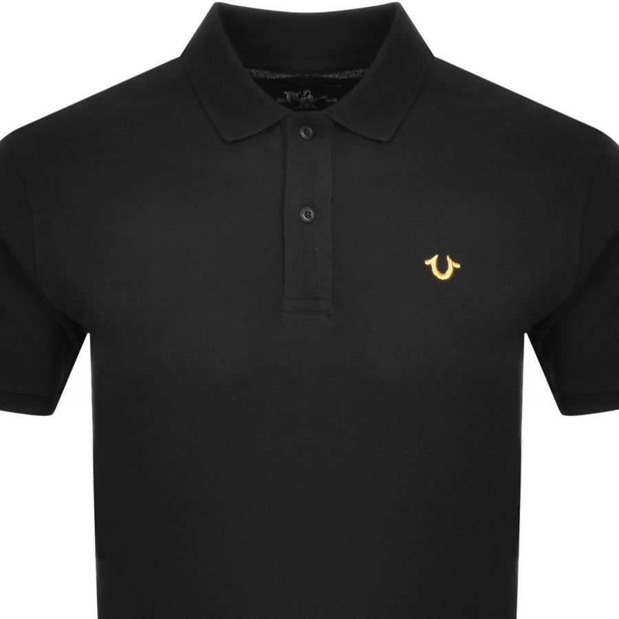Alternative Image for ProductTrue Religion Logo Polo T Shirt Black2